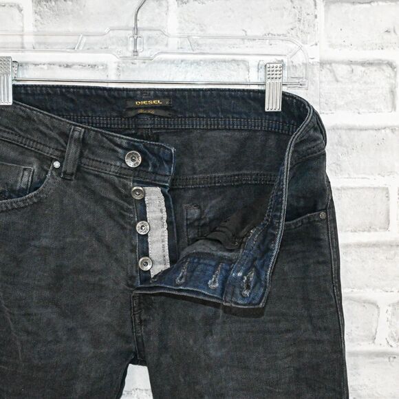 DIESEL Black Gold Women's Skinny denim Jeans faded black size 27 - Picture 2 of 14